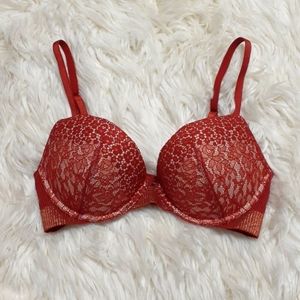 Victoria's Secret Red Very Sexy Push-Up Bra 34B